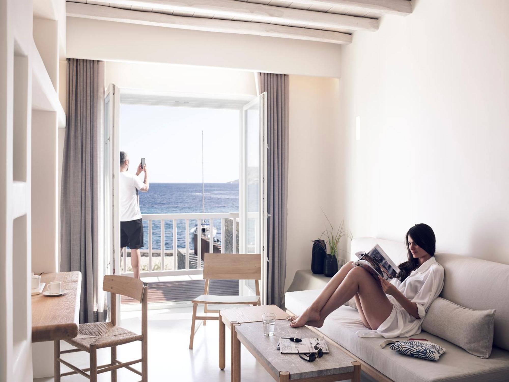 比尔和库奥海岸套房 - 世界顶级酒店 Agios Ioannis Diakoftis 客房 照片